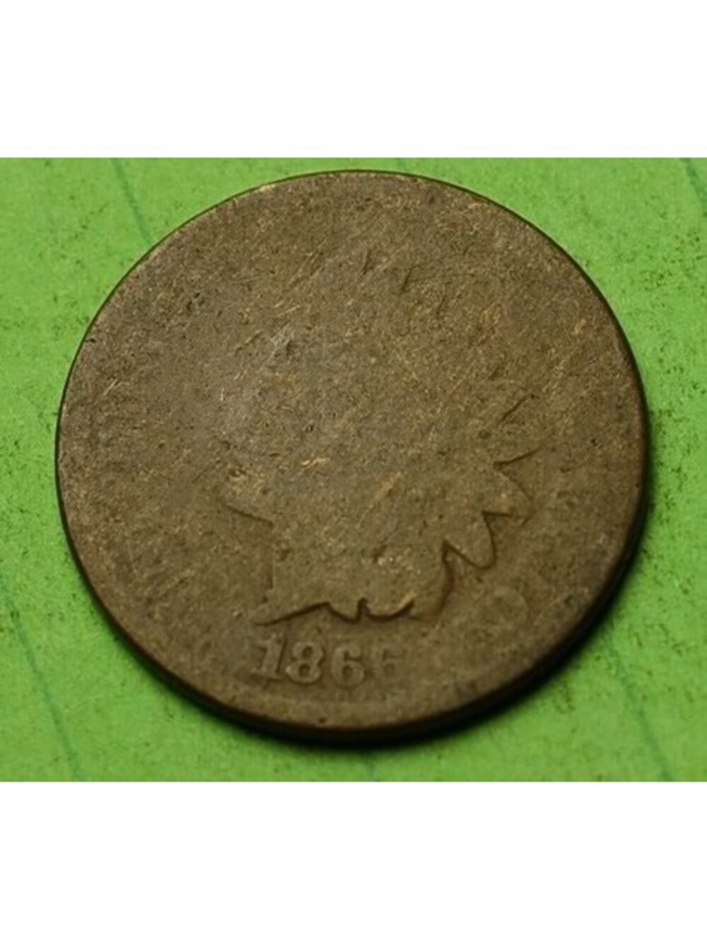 X458 1866 Indian Head Cent Penny 1c - Check Out Our Store KEY TOUGH DATE TO FIND
